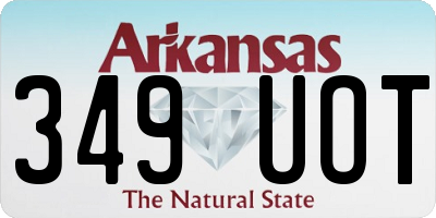 AR license plate 349UOT