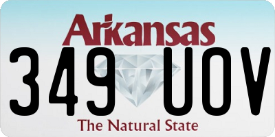 AR license plate 349UOV