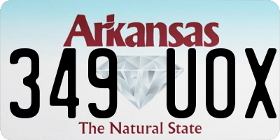 AR license plate 349UOX