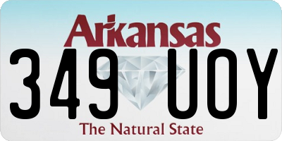 AR license plate 349UOY