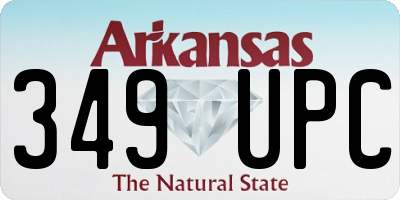 AR license plate 349UPC