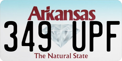 AR license plate 349UPF