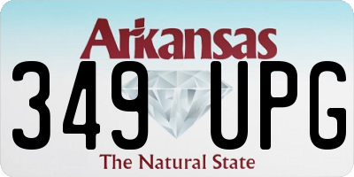 AR license plate 349UPG