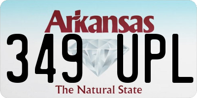 AR license plate 349UPL