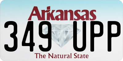 AR license plate 349UPP