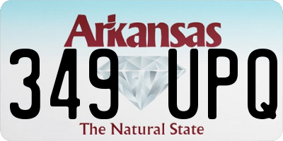 AR license plate 349UPQ