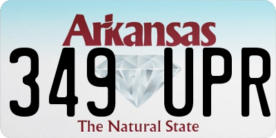 AR license plate 349UPR