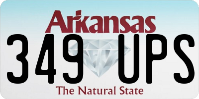 AR license plate 349UPS