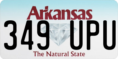 AR license plate 349UPU