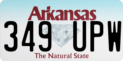 AR license plate 349UPW