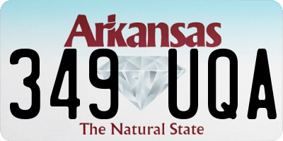 AR license plate 349UQA