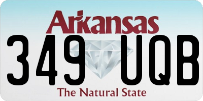 AR license plate 349UQB