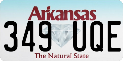 AR license plate 349UQE