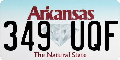 AR license plate 349UQF
