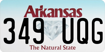AR license plate 349UQG