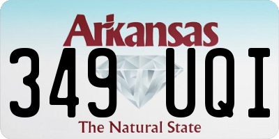 AR license plate 349UQI