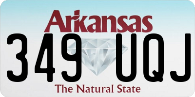 AR license plate 349UQJ