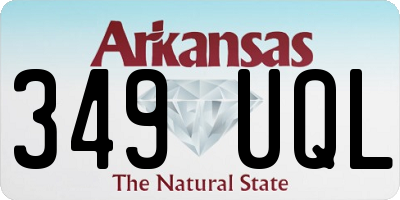 AR license plate 349UQL