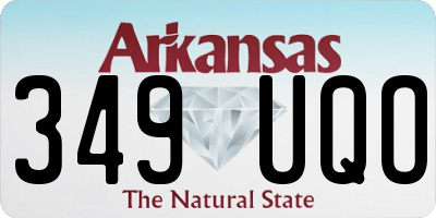 AR license plate 349UQO