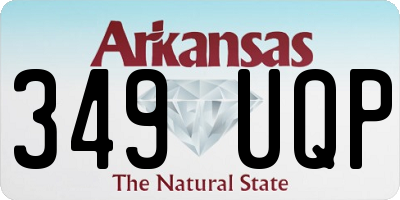 AR license plate 349UQP