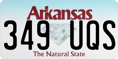 AR license plate 349UQS