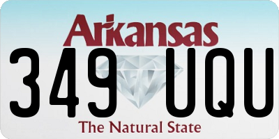 AR license plate 349UQU