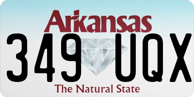 AR license plate 349UQX
