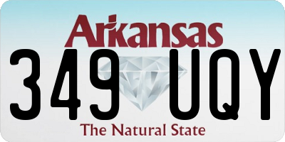 AR license plate 349UQY