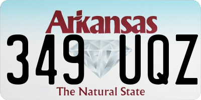 AR license plate 349UQZ