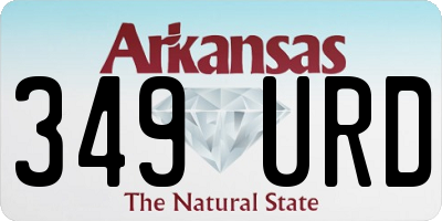 AR license plate 349URD