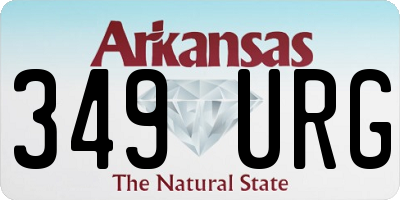 AR license plate 349URG