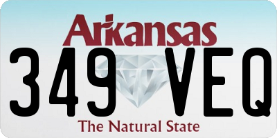 AR license plate 349VEQ