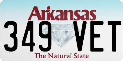 AR license plate 349VET