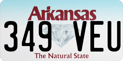 AR license plate 349VEU