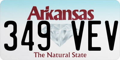 AR license plate 349VEV