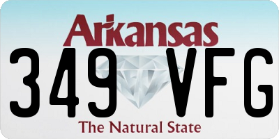 AR license plate 349VFG