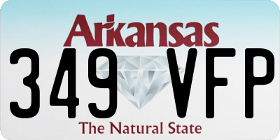 AR license plate 349VFP