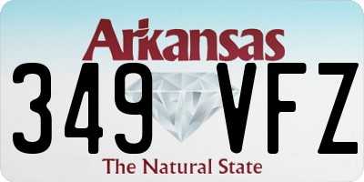 AR license plate 349VFZ