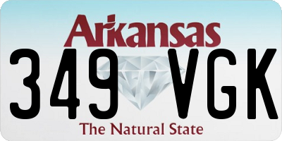 AR license plate 349VGK
