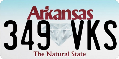AR license plate 349VKS