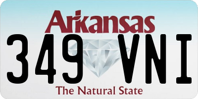 AR license plate 349VNI