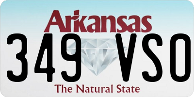AR license plate 349VSO