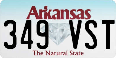 AR license plate 349VST