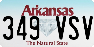 AR license plate 349VSV