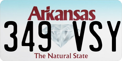AR license plate 349VSY
