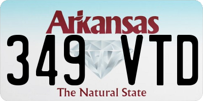 AR license plate 349VTD