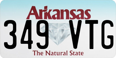 AR license plate 349VTG