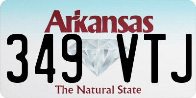 AR license plate 349VTJ
