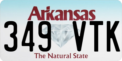 AR license plate 349VTK