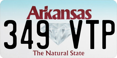 AR license plate 349VTP